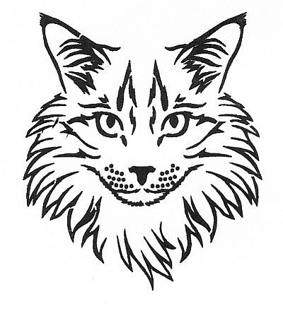 kitty face stencil